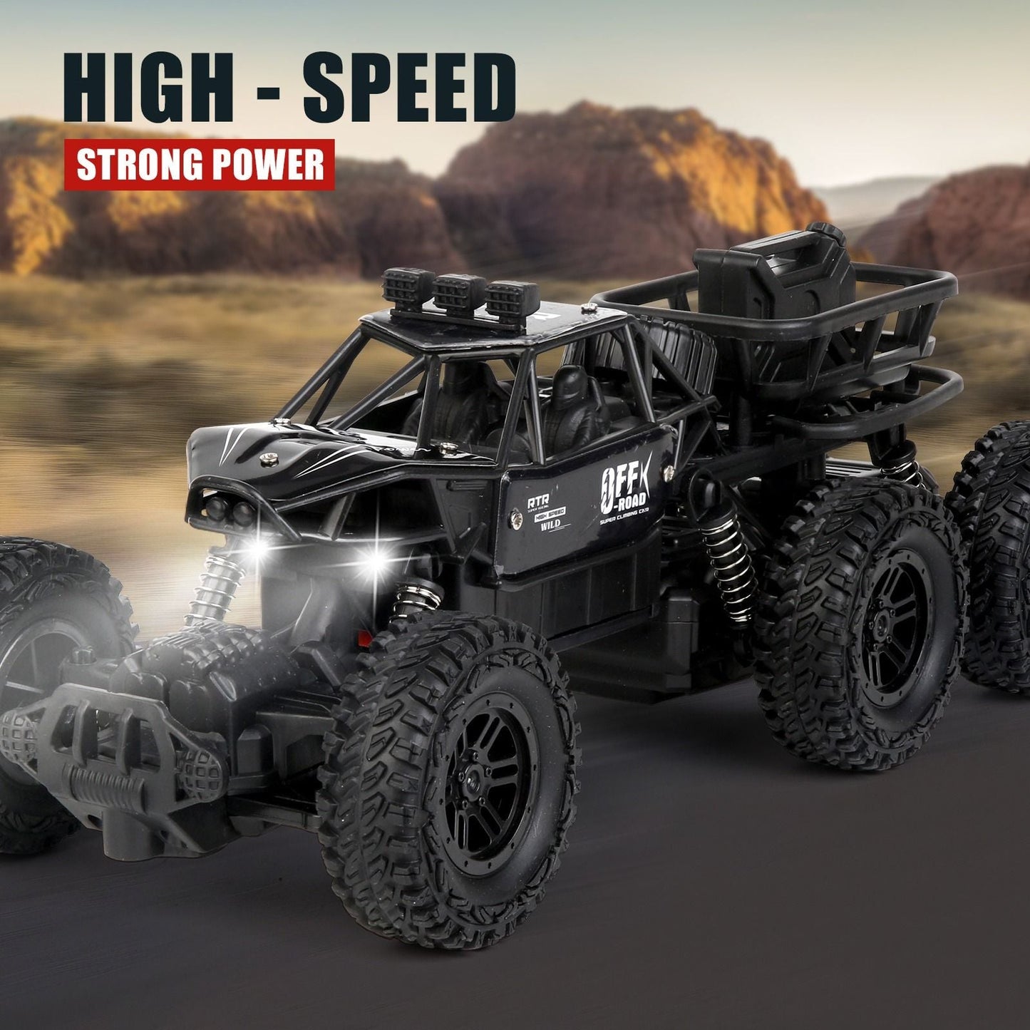 All-terrain Electric Toy Car, Alloy Car, 1:20 Scale Model Car, 2.4GHz R/ C Off-road Car, High-speed Car, with Headlights And Shock Absorption, Birthday Gifts for Kids Over 3 Years Old New Era Fashion LLc