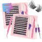 2026 Hottest New Product: False Eyelashes -  Azenlo Beginner's DIY Eyelash Extension Kit, 120 Clusters Of Large-capacity False Eyelashes, Includes Glue, Tweezers, and Complete Tool Set New Era Fashion LLc