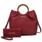 MKF Collection Leilani Vegan Leather Tote Bag with Wallet by Mia k New Era Fashion LLc