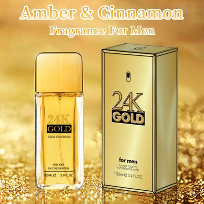 3.4f.0zMen's Eau De Toilette Spray, with Amber & Cinnamon Long-Lasting Perfume, Perfect forDating, Daily Life, Parties, Gift Giving, Notes OfBlood Orange, Grapefruit, Mint New Era Fashion LLc