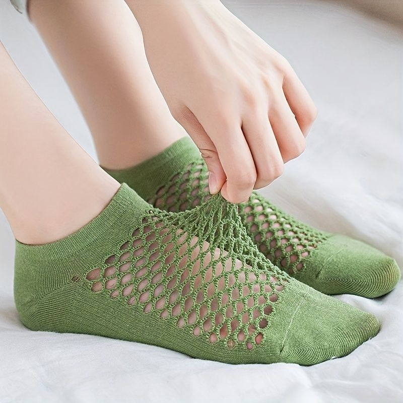 8Pairs Summer Thin No-Show Mesh Socks, Hollow Out Socks, Ankle Athletic Socks, Low Cut Breathable Running Sports Socks New Era Fashion LLc