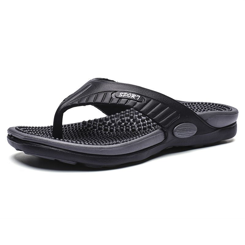 Men's flip-flops; breathable beach shoes; massage soles; men's sandals New Era Fashion LLc