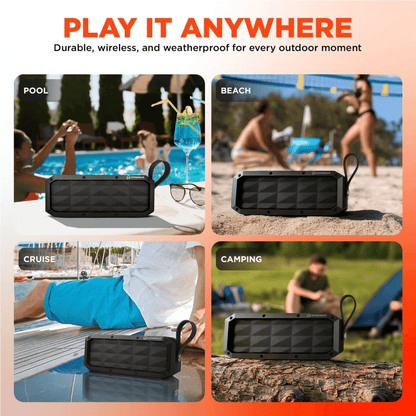 HyperGear Beast XL Water-Resistant Wireless Speaker New Era Fashion LLc