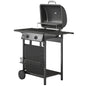 2 Burner Propane Gas Grill, 18000 BTU BBQ Grill with Wheels, Warming Rack, Shelf, Thermometer, Grease Cup, Black New Era Fashion LLc