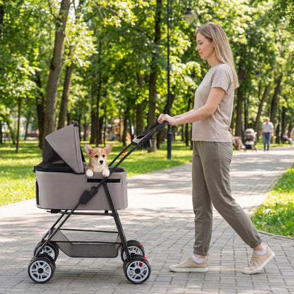 3 in 1 Pet Stroller with Removable Carrier up to 33 lbs New Era Fashion LLc