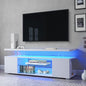 TV Stand for 65 Inch TV LED Gaming Entertainment Center Media Storage Console Table with Large Side Cabinet for Living Room( White) New Era Fashion LLc