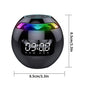 Bluetooth-compatible 5.0 Speaker with LED Digital Alarm Clock Music Player Wireless Ball Shape Clock Speaker Mini BT Speaker New Era Fashion LLc