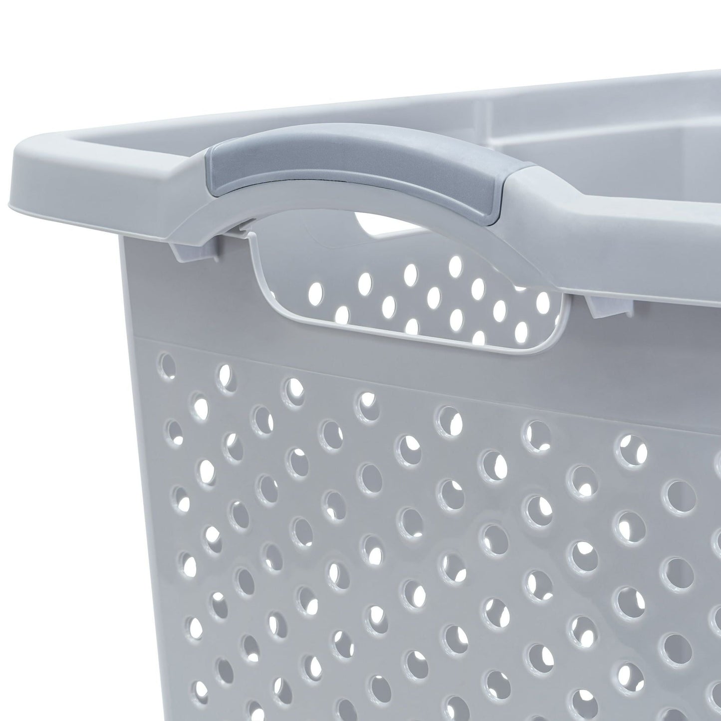 2.5 Bushel Extra Large Plastic Laundry Hamper, Soft Silver, Adult / Tween New Era Fashion LLc