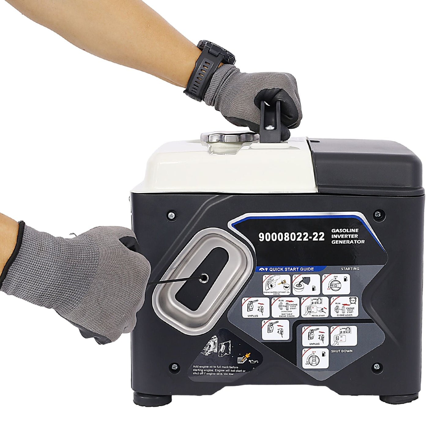 Portable Inverter Generator,1200W ultra-quiet gas engine, EPA Compliant, Eco-Mode Feature, Ultra Lightweight for Backup Home Use & Camping New Era Fashion LLc