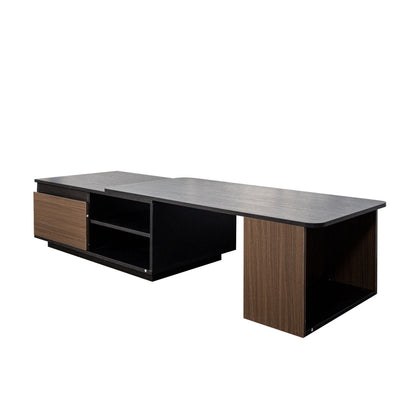 Versatile Extendable Wood Coffee Table with Adjustable Length & Dual Storage Drawers for Modern Living Rooms New Era Fashion LLc