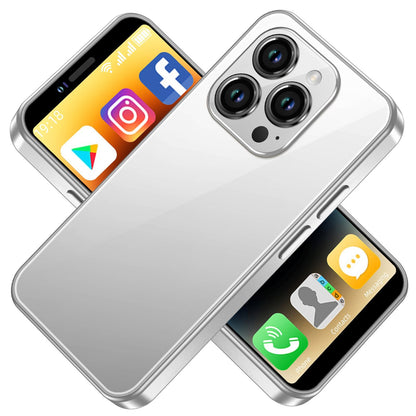 Gift For Kids 4G i16 Mini Smartphone, 3+64 GB Small Unlocked Smartphone, 3.5HD Screen Facial Recognition, 2600mAh Battery, Pocket Phone New Era Fashion LLc