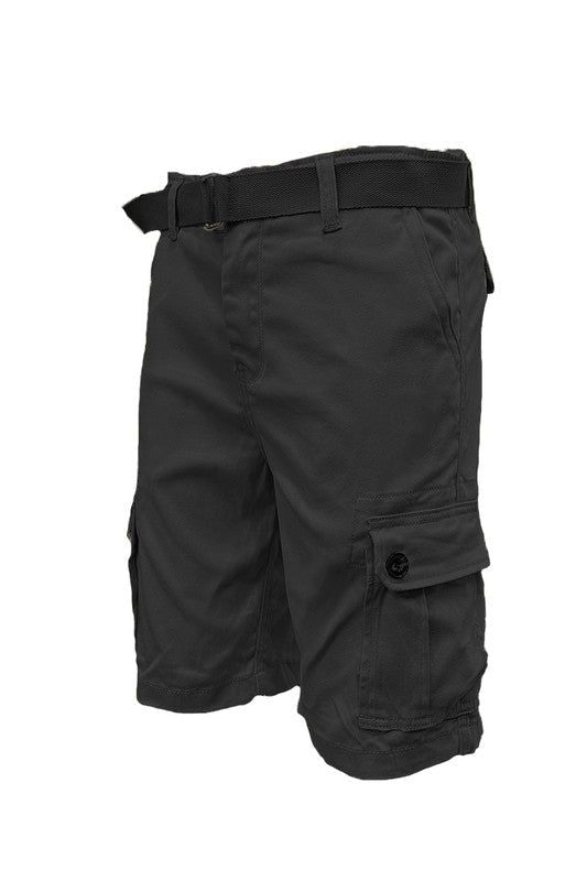 Weiv Mens Belted Cargo Shorts with Belt New Era Fashion LLc