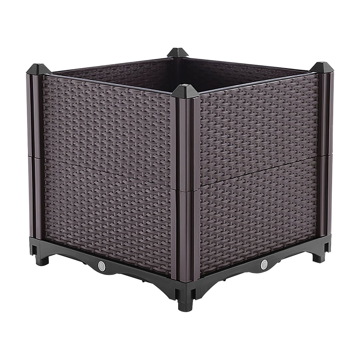 Raised Garden Bed with Self-watering System Rectangle Garden Planter for Garden Patio Balcony Elevated Planter Box for Flowers Vegetables Herbs New Era Fashion LLc