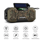 Solar Radio Hand Crank Emergency Flashlight Reading Light AM FM NOAA Phone Charger SOS Alarming Outdoor Survival Power Bank New Era Fashion LLc