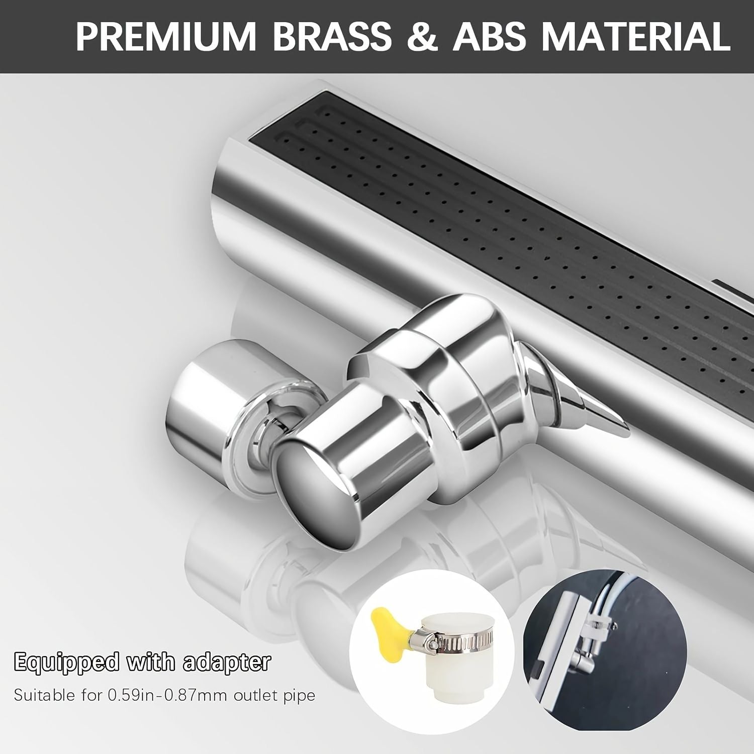3 in 1 Large-Scale 360° Waterfall Kitchen Faucet - Touch-Controlled, Swivel Spout, Extender for Kitchen Sink, Vegetable and Fruit Washing - Zinc Alloy Construction, Chrome Finish, Contemporary Style New Era Fashion LLc