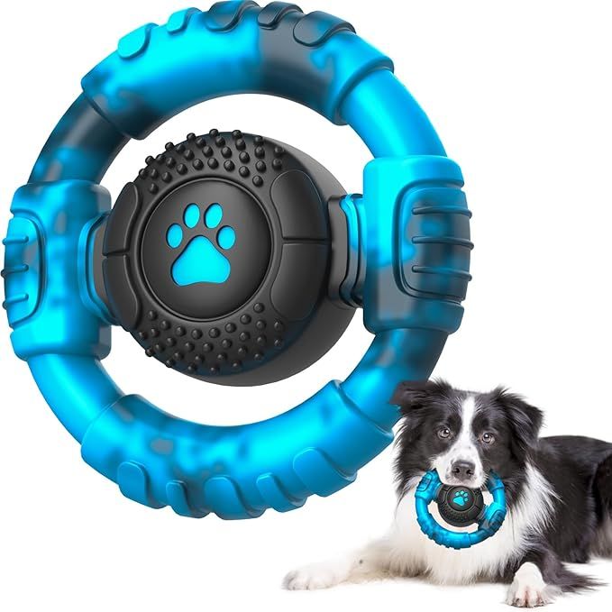 Chew Toys for Medium Large Breed, Tough Dog Toys for Aggressive Chewers, Indestructible Squeaky Dog Chew Toys to Keep Them Busy, Outdoor Puppy Toys,Birthday New Era Fashion LLc