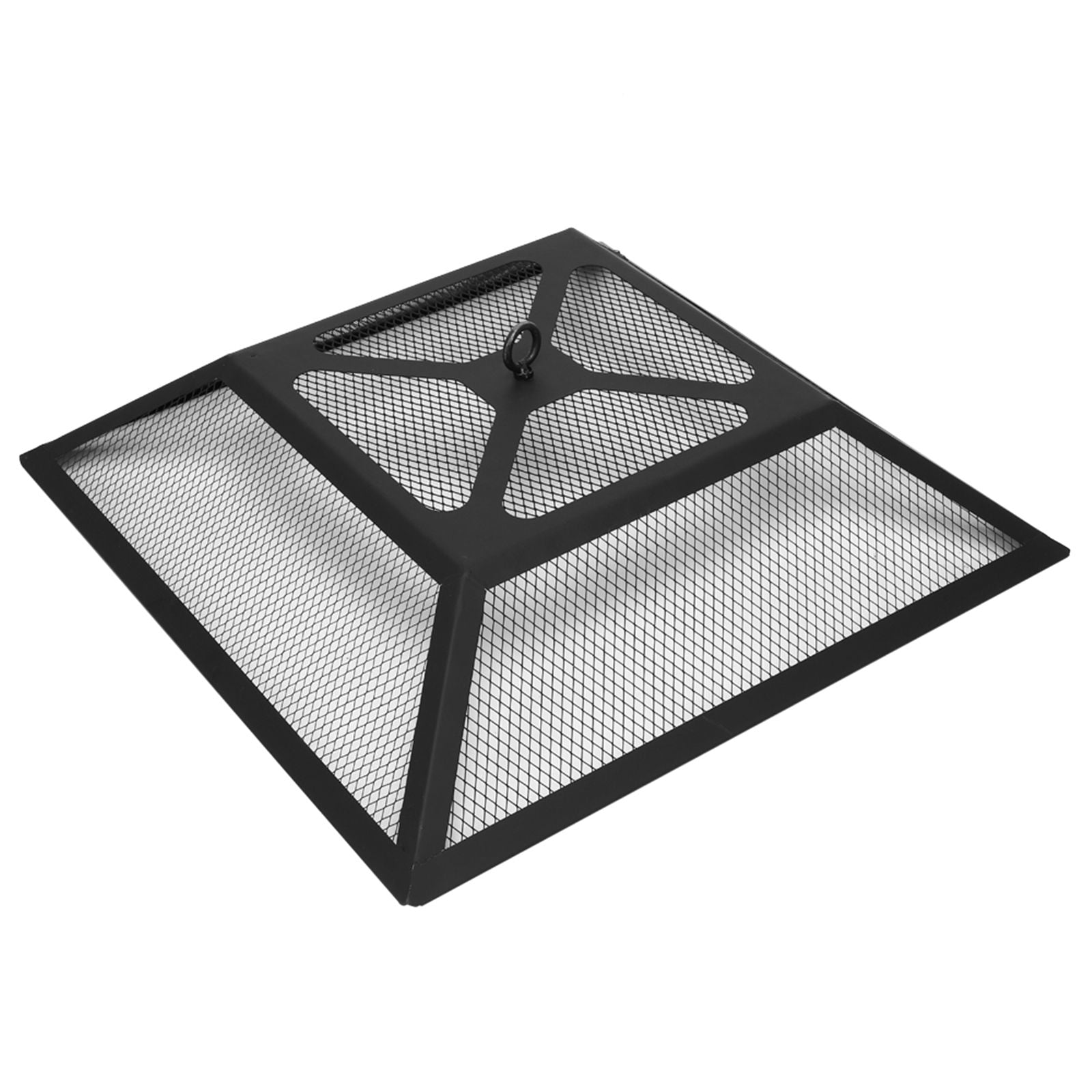 Portable Courtyard Metal Fire Pit with Accessories Black New Era Fashion LLc