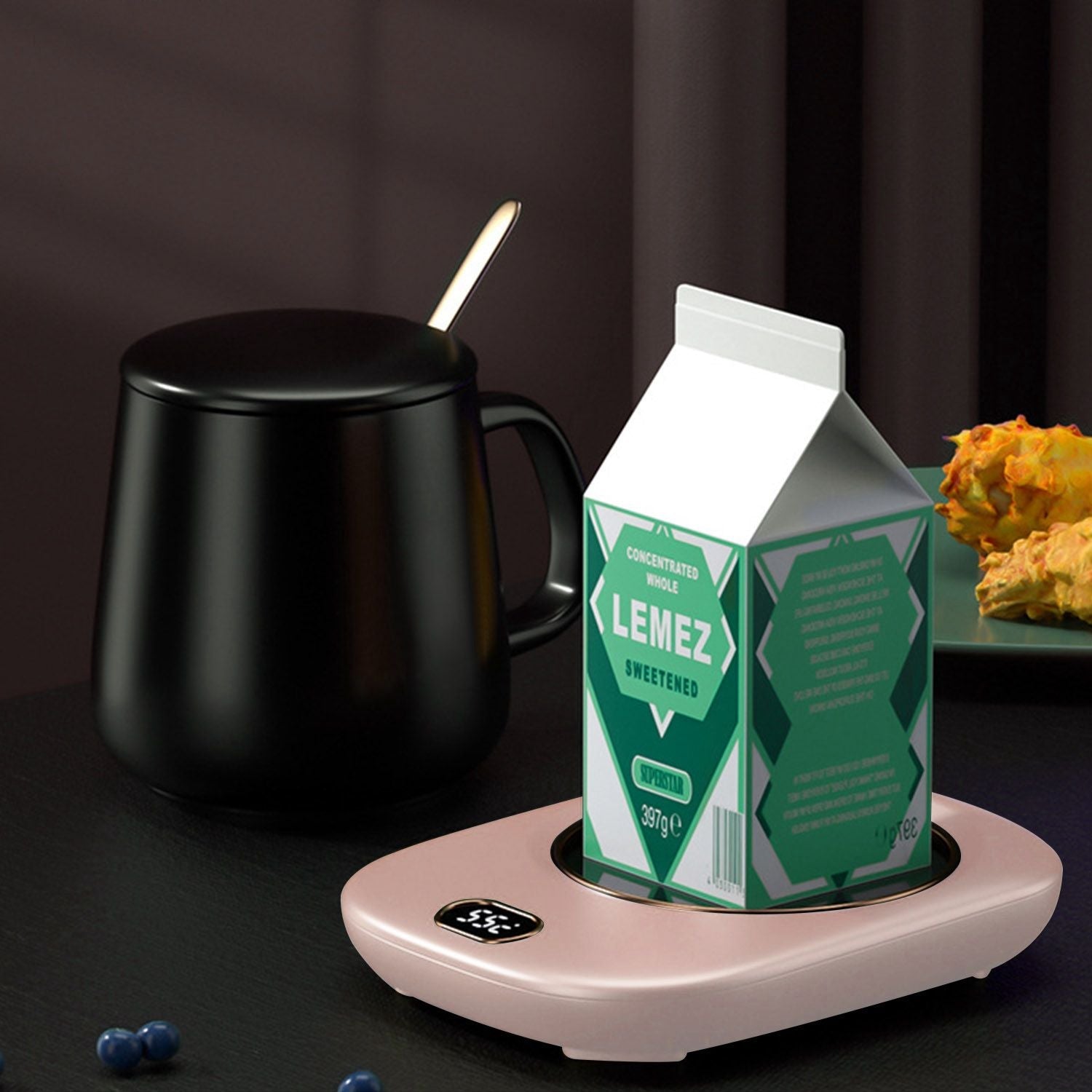 Electric Coffee Mug Warmer for Desk Auto Shut off USB Tea Milk Beverage Cup Heater Heating Plate for Office Home 3 Temperature Setting New Era Fashion LLc