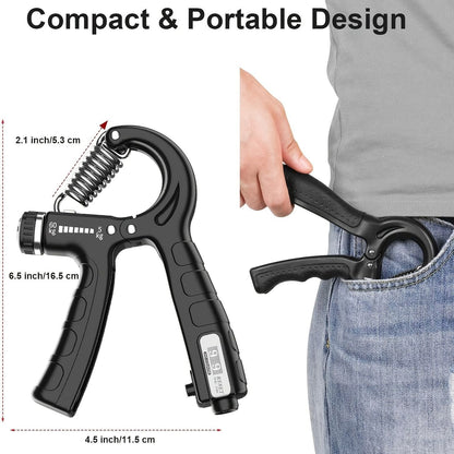 1pc Hand Grip Strength Trainer; Adjustable Resistance Non-Slip Gripper New Era Fashion LLc