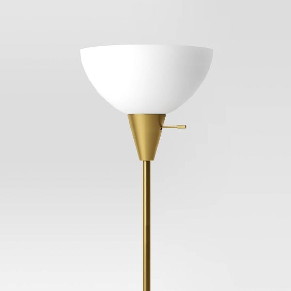 Torchiere Floor Lamp Black Minimalist Standing Light with 3-Way Switch Light Bulbs Not Included New Era Fashion LLc