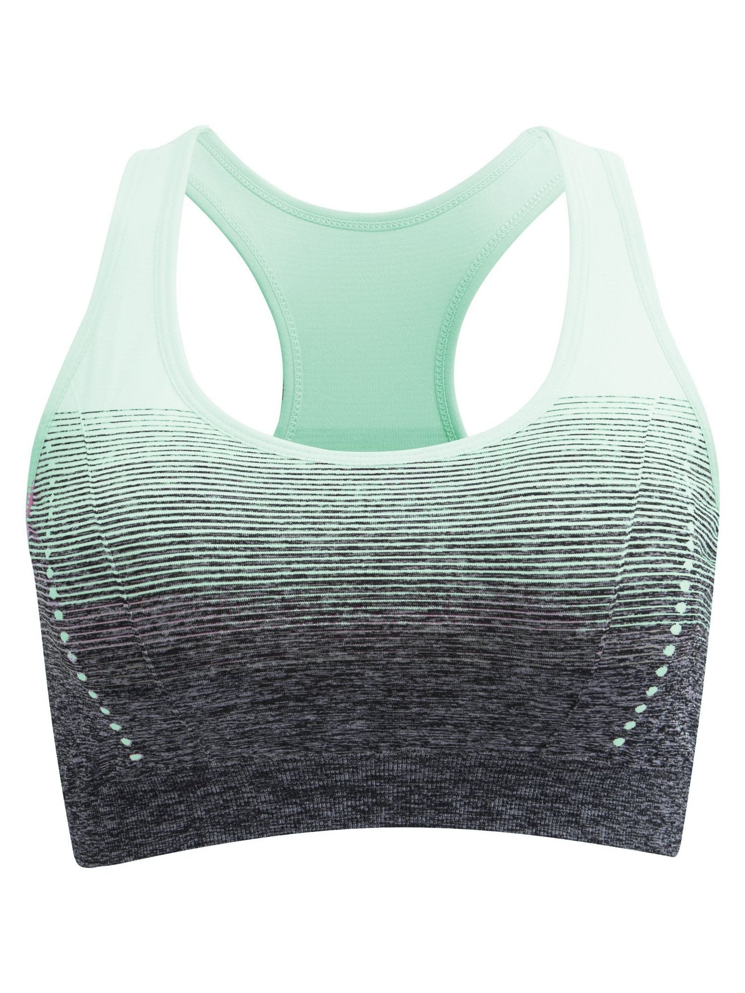 1pc/2pcs/3pcsMedium Support Two Tone Racer Back Sports Bra, Fitness Workout Running Yoga Bra New Era Fashion LLc