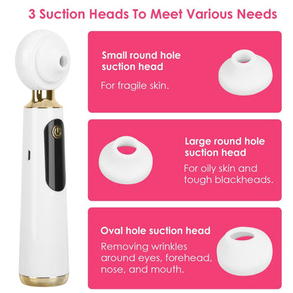 Blackhead Vacuum Remover Electric Acne Blackhead Comedone Extractor Remover Tool Facial Pore Cleaner Pimple Suction Tool New Era Fashion LLc
