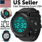 Waterproof Digital Sports Watch Military Tactical LED Backlight Wristwatch Men New Era Fashion LLc