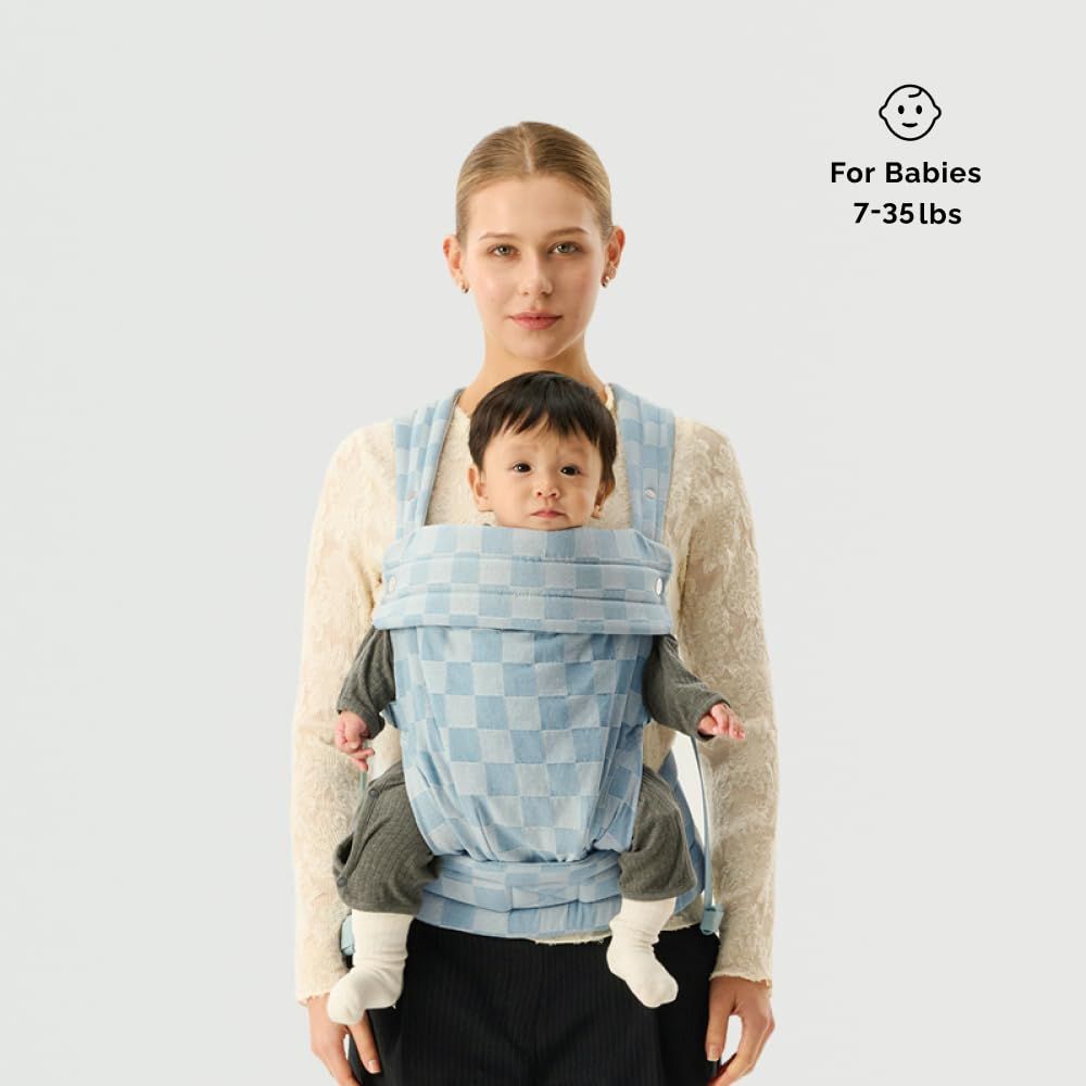 Ergonomic Baby Carrier Newborn to Toddler, Lightweight & Breathable Cotton Infant Carrier for Hands Free Comfort New Era Fashion LLc