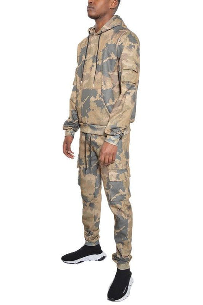 Premium Full Camo Cotton Hoodie Sweat Set - Perfect for Outdoor Adventures New Era Fashion LLc