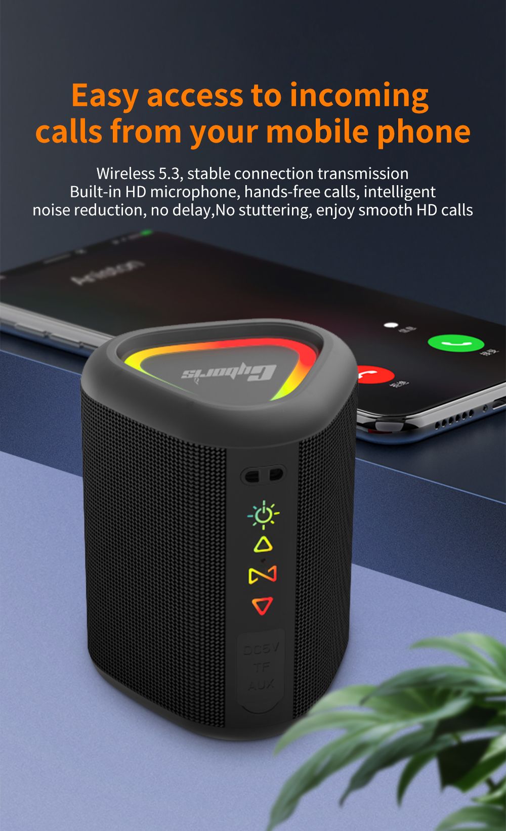 Cyboris S1 High Quality Portable Mini Waterproof Bluetooth Speaker, Wireless V5.4 Outdoor TWS Stereo Sporting Speakers 15W Loud Stereo Soundbox New Era Fashion LLc