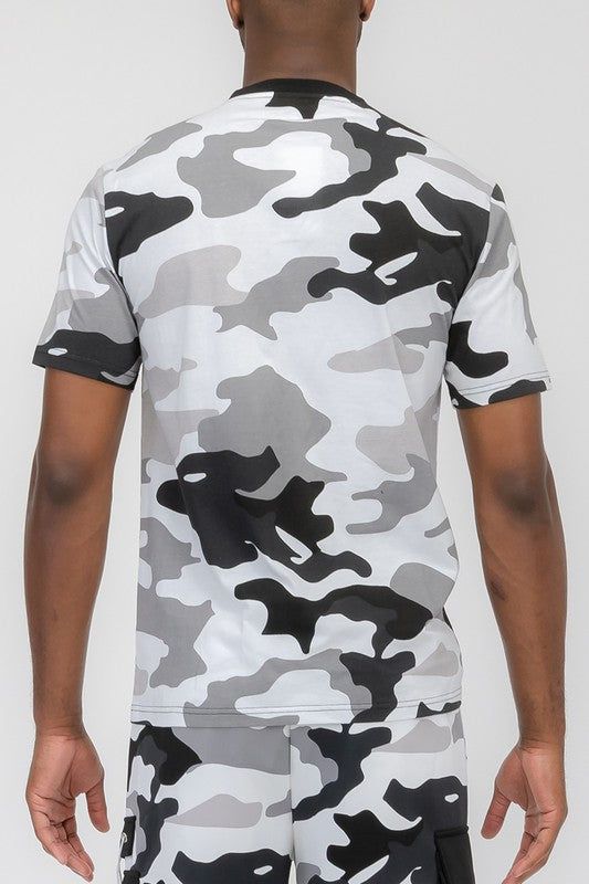 Weiv Full Camo Short Sleeve TShirt New Era Fashion LLc