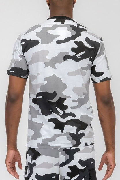 Weiv Full Camo Short Sleeve TShirt New Era Fashion LLc