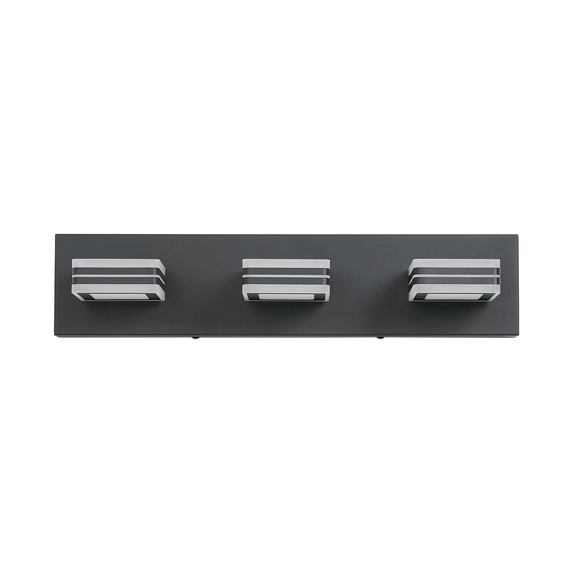 Matte Black Vanity Light Fixtures 3 Lights Up and Down LED Modern Bathroom Vanity Lights Over Mirror Acrylic Black Bath Wall Lighting New Era Fashion LLc