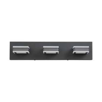 Matte Black Vanity Light Fixtures 3 Lights Up and Down LED Modern Bathroom Vanity Lights Over Mirror Acrylic Black Bath Wall Lighting New Era Fashion LLc