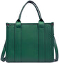Roecytu PU Tote Bag for Women Simple Large-capacity Tote Bag Crossbody Tote Bag Messenger bag Handbag Zipper Fashion Tote Bag New Era Fashion LLc