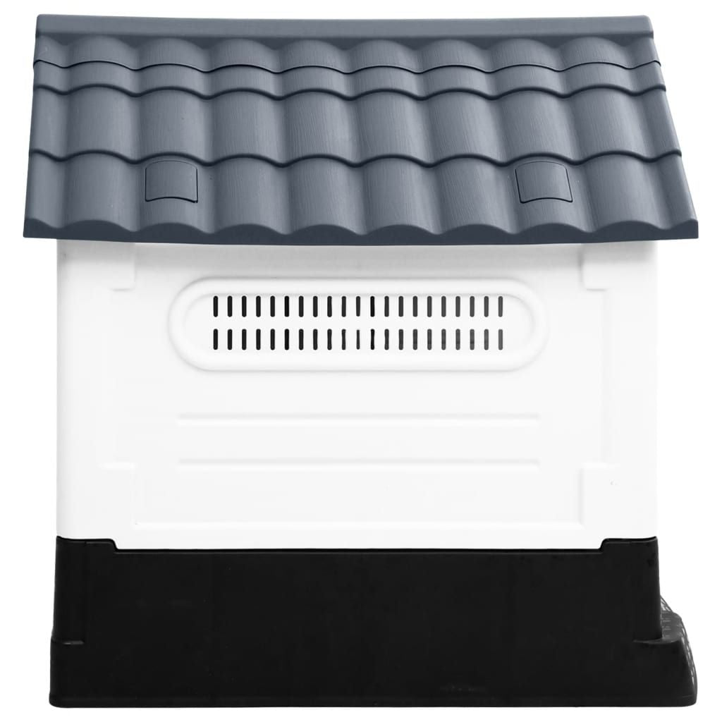 Dog House Grey, White, Black Polypropylene Small Durable New Era Fashion LLc