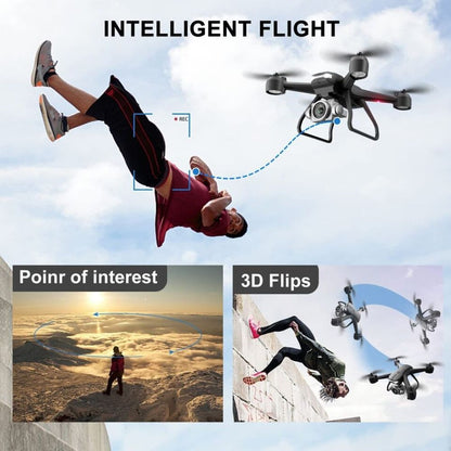 2026 Professional Drone 6K HD Dual Camera Wifi FPV Portable RC Quadcopter 2 BATTERY,Drones suitable for adults/beginners.Logistics is randomly sent by UPS/UNI/USPS/.GOFO New Era Fashion LLc