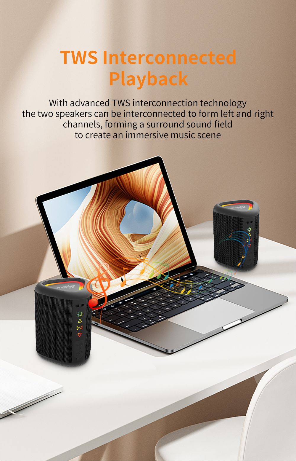 Cyboris S1 High Quality Portable Mini Waterproof Bluetooth Speaker, Wireless V5.4 Outdoor TWS Stereo Sporting Speakers 15W Loud Stereo Soundbox New Era Fashion LLc