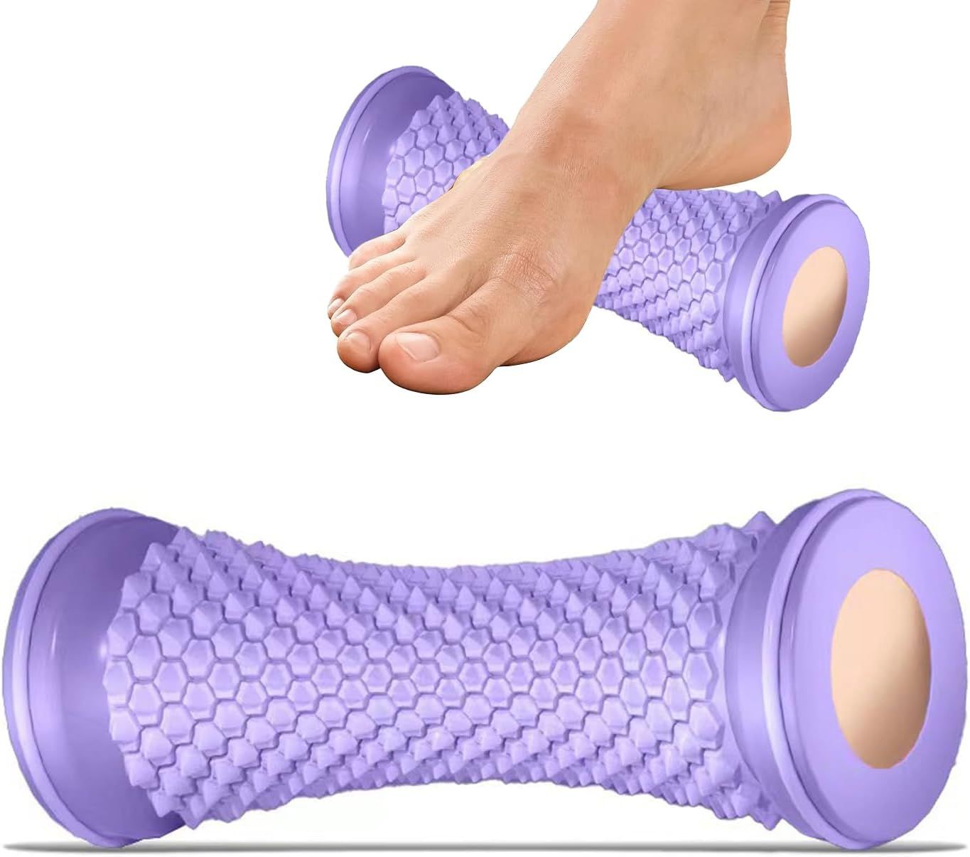 Foot Massage Roller Manual Trainer for Relieve Plantar Fasciitis Heel & Foot Arch Pain and Deep Tissue Massage Multi-Functional Feet Massages Trigger Point Therapy Reflexology Tool New Era Fashion LLc