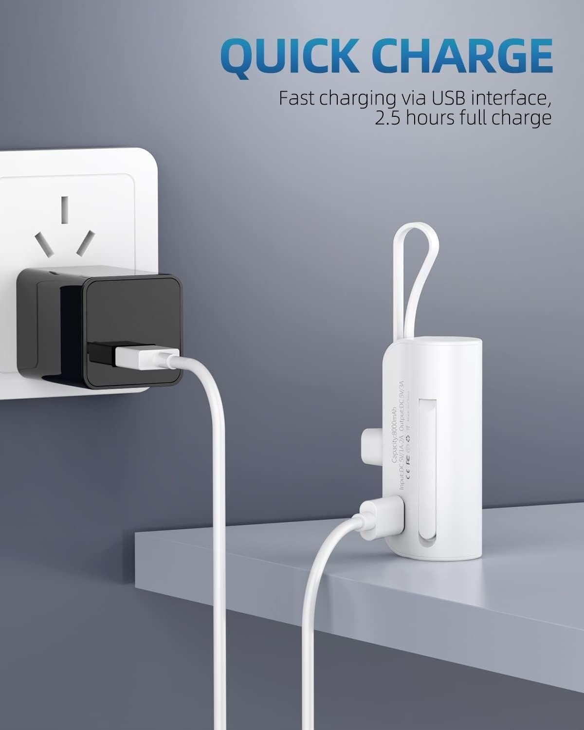 PowerKey – Keychain 2 in 1 Power Bank With Dual Charging Cord New Era Fashion LLc