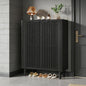 6-Tier Wooden Shoe Cabinet with Louvered Doors & Adjustable Shelves New Era Fashion LLc