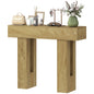 42 Inch Console Table, Sofa Table Behind the Couch with Thickened Tabletop for Living Room, Hallway, Entrance, Oak New Era Fashion LLc
