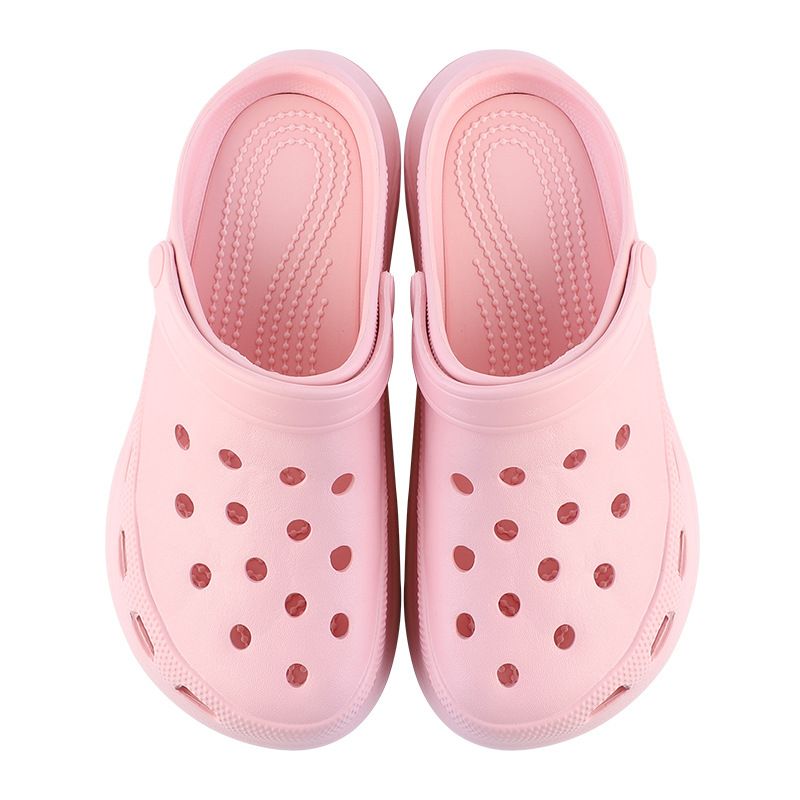 Beach summer thick soled hole shoes Baotou sandals Women's outdoor slope heel with accessories Garden shoes wholesale New Era Fashion LLc