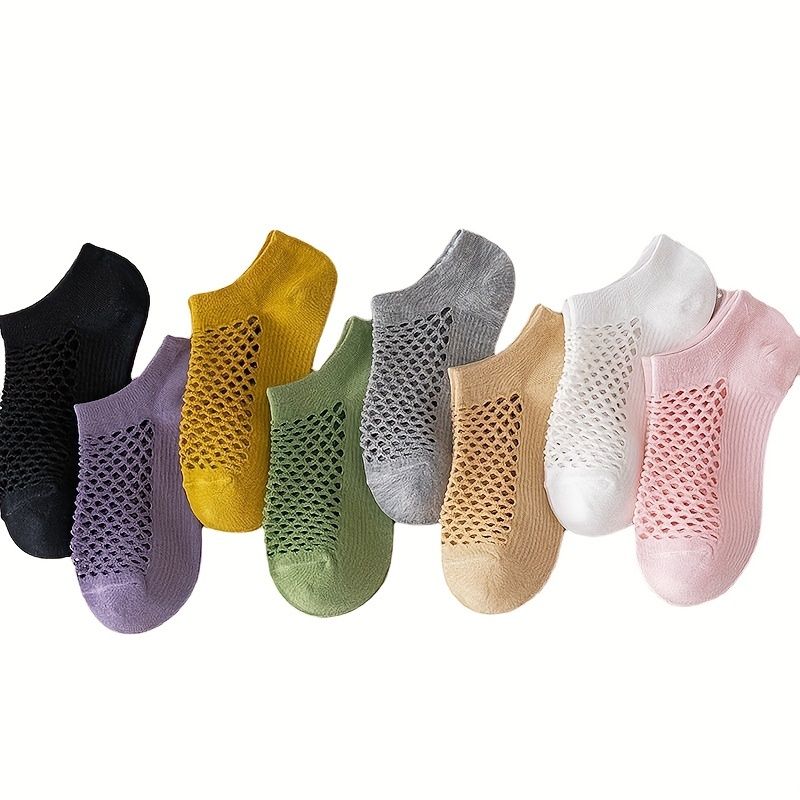 8Pairs Summer Thin No-Show Mesh Socks, Hollow Out Socks, Ankle Athletic Socks, Low Cut Breathable Running Sports Socks New Era Fashion LLc
