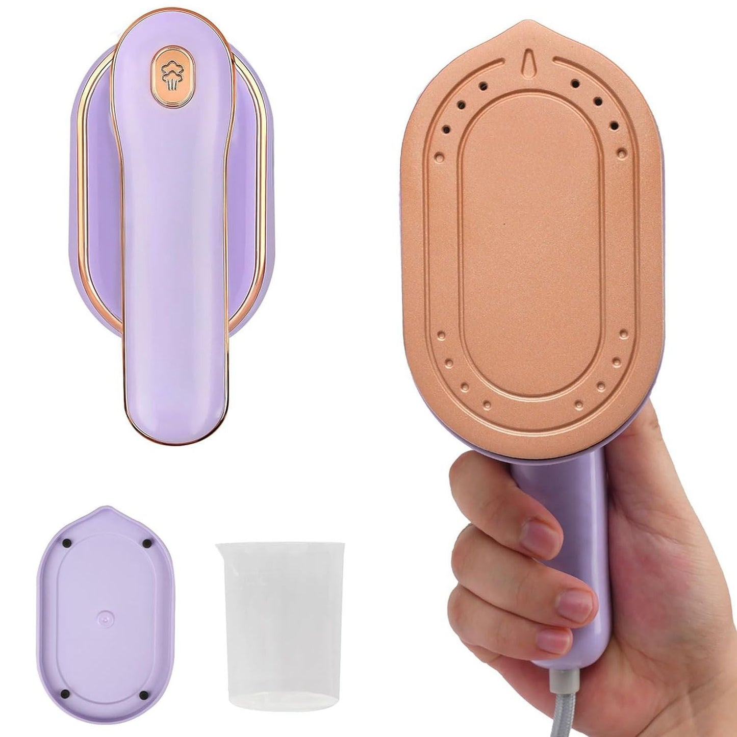 1000W Portable Handheld Steamer for Hang Flat Ironing Travel Garment Steamer with 180° Rotatable Handle 10S Fast Heating Clothing Wrinkles Remover for Home Office Travel New Era Fashion LLc