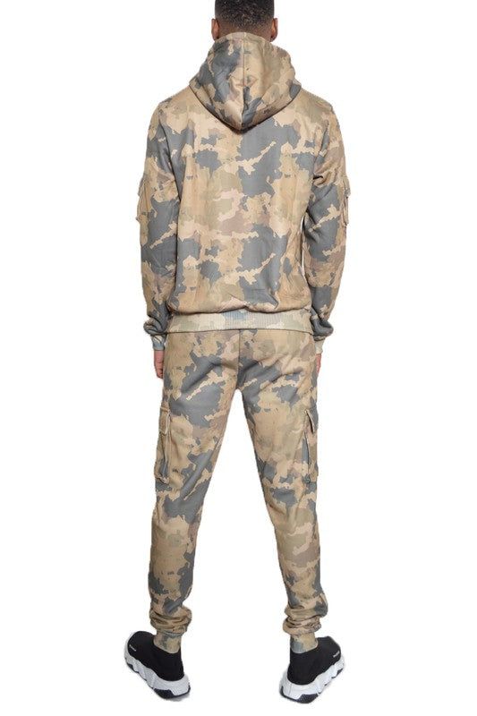 Premium Full Camo Cotton Hoodie Sweat Set - Perfect for Outdoor Adventures New Era Fashion LLc