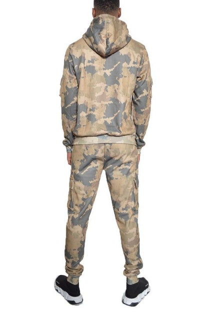 Premium Full Camo Cotton Hoodie Sweat Set - Perfect for Outdoor Adventures New Era Fashion LLc