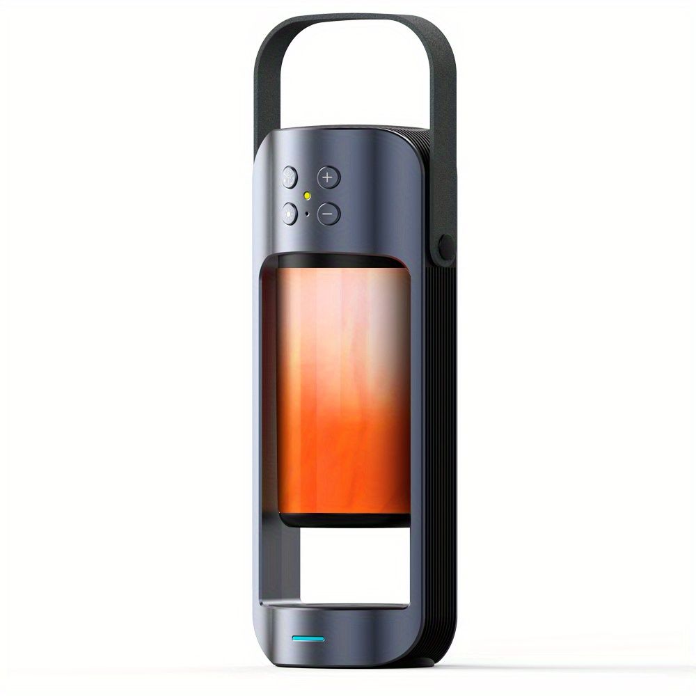 Portable Wireless Flame LED Speaker With Wireless Charger; Speaker With 10 Hours Working Time; 10W Speaker BT 4.2 Version; Mega Bass Sound Quality For Indoor And Outdoor New Era Fashion LLc