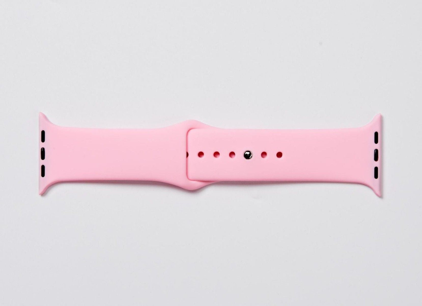 White Silicone Watch Band Made for Apple Watch - Large (42/44/45/49mm) New Era Fashion LLc