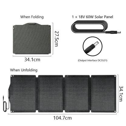 200W Portable Power Station;  FlashFish 40800mAh Solar Generator with 60W 18V ETFE Portable Solar Panel;  Flashfish Foldable Solar Charger New Era Fashion LLc